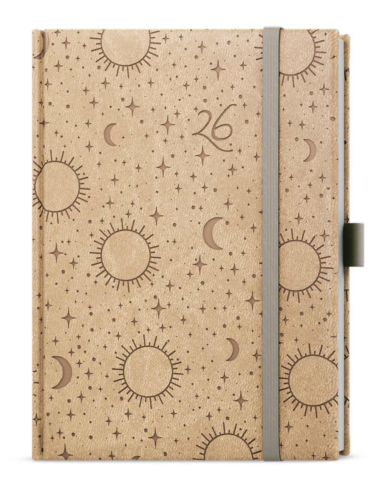 Týdenní diář 2026 Vivella extra Hvězdy - B6, béžový