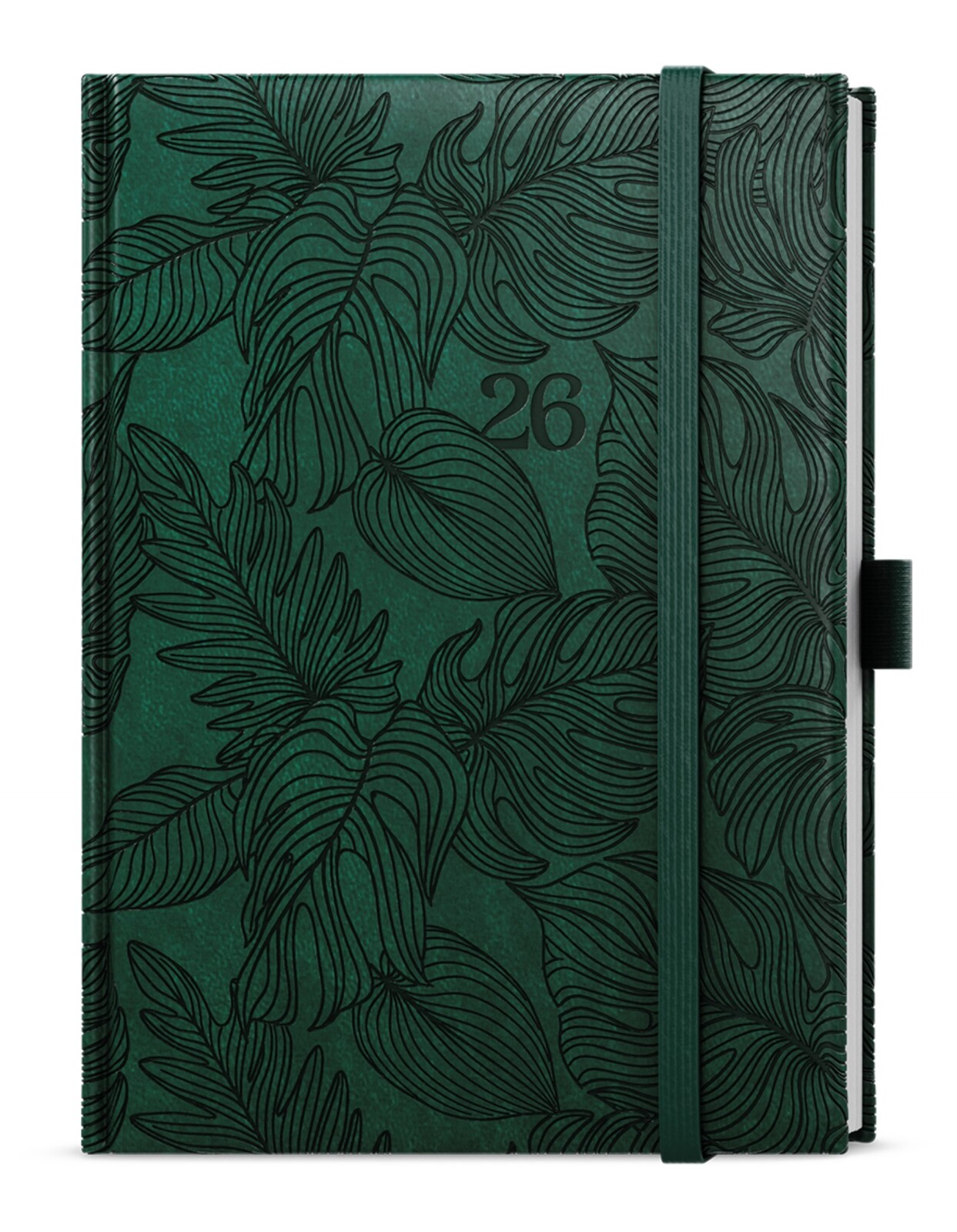 Týdenní diář 2026 Vivella extra Tropik - B6, tmavě zelený