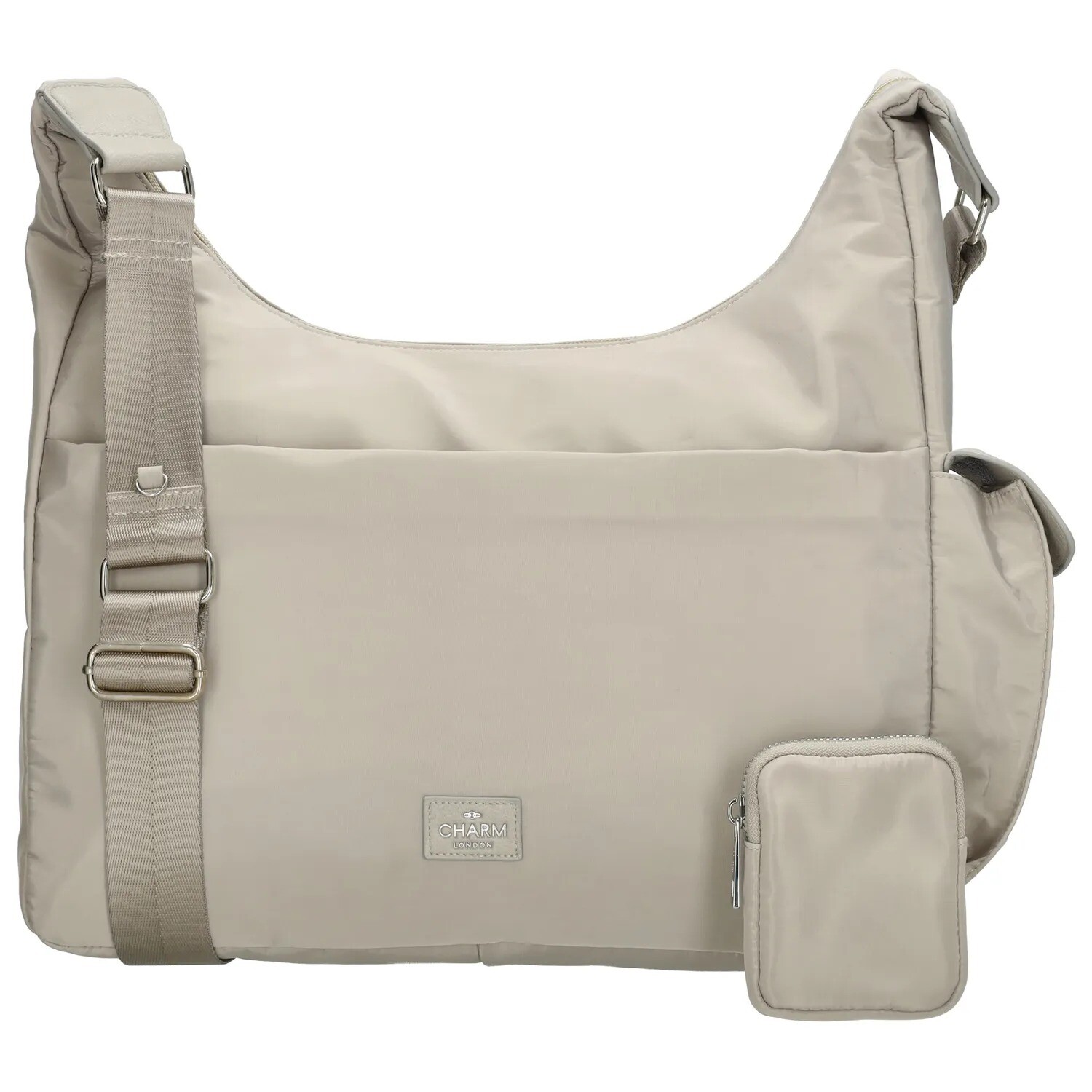 Dámská větší taška přes rameno Charm London Odeon 12,5L - světle šedá