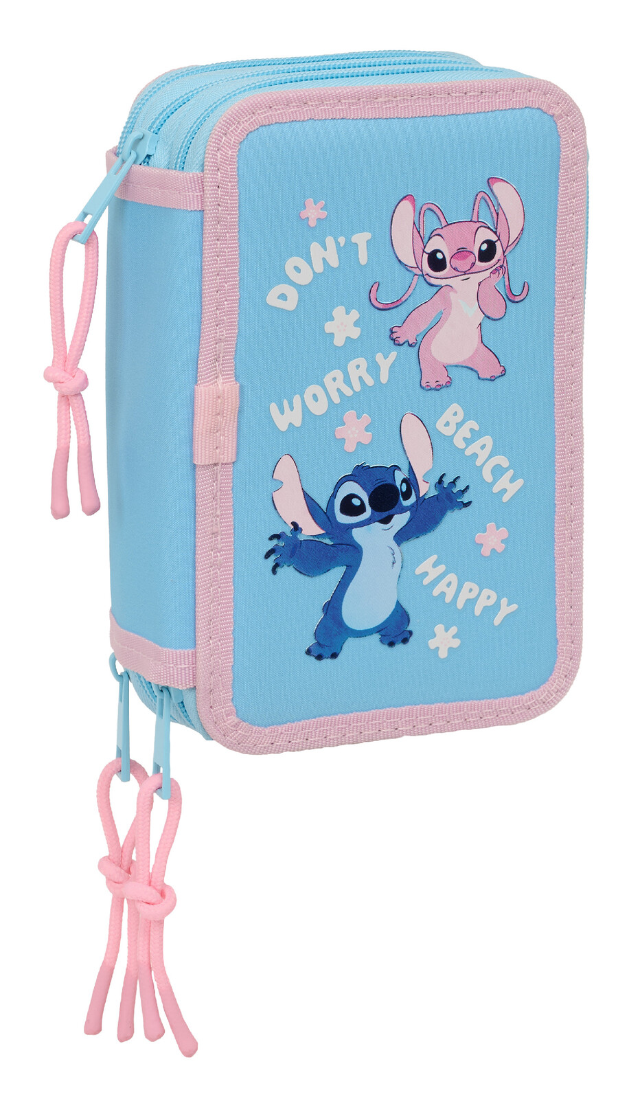 Disney Tříkomorový školní penál s vybavením Stitch