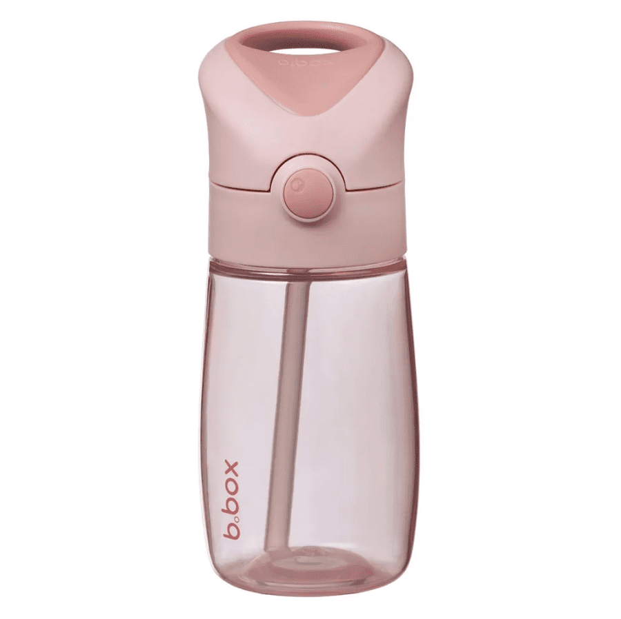 B.box láhev na pití s brčkem Junior 380ml -BLUSH CRUSH