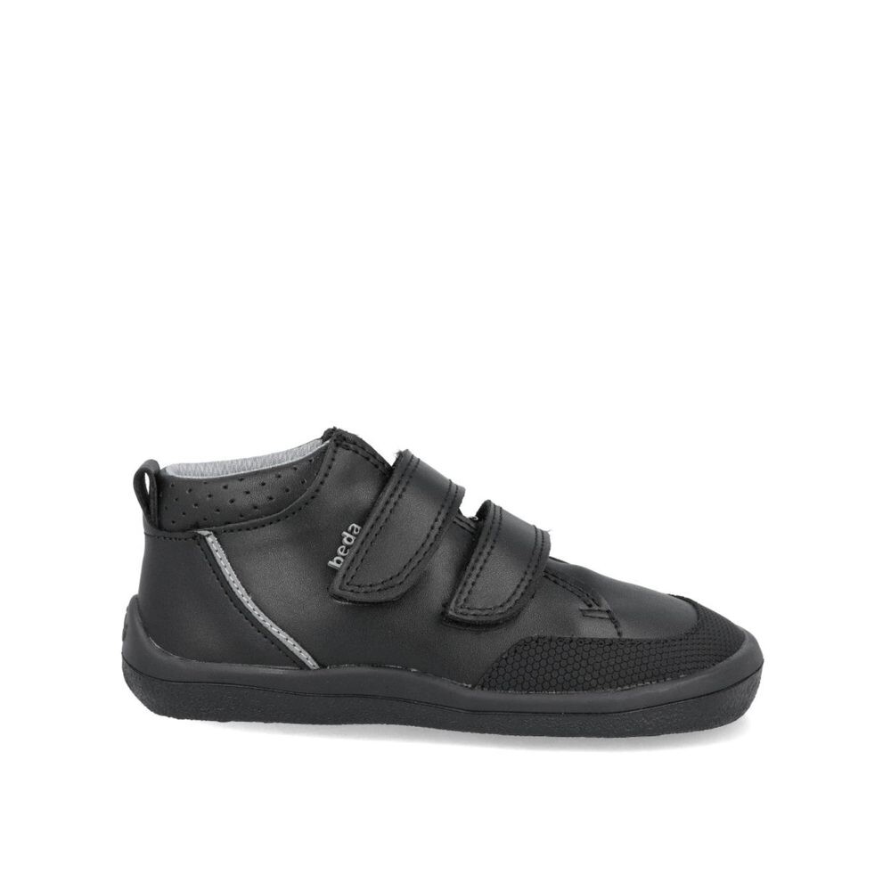 BEDA TENISKY BFN 170060/W/M/SO/OK PLAYFUL JUST Black Dětská barefoot celoroční obuv - 22