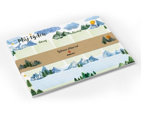 Týdenní plánovač A4 Hory