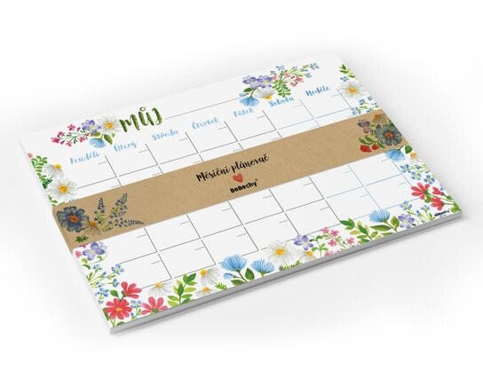Měsíční plánovač A4 Luční