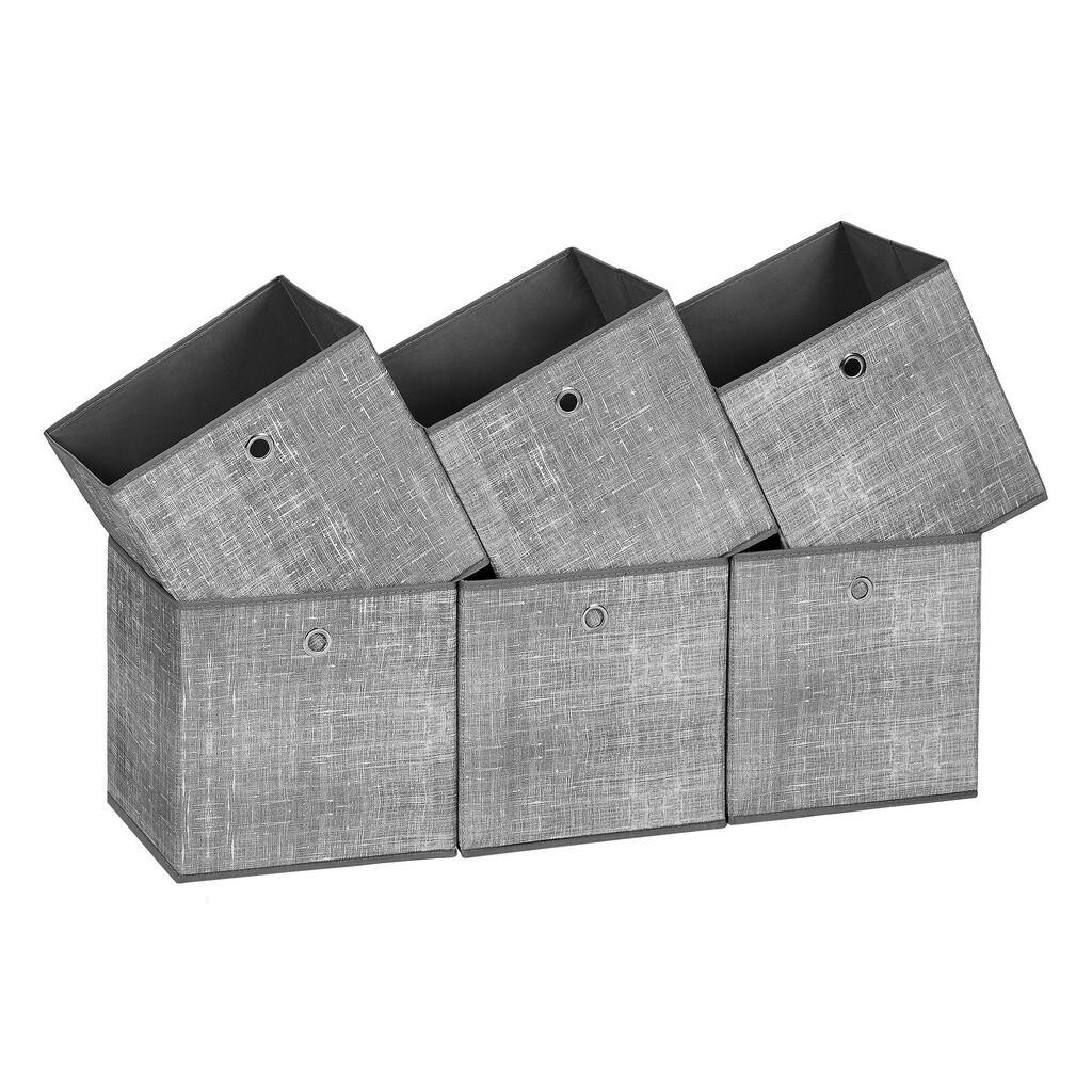 XXXL SADA ÚLOŽNÝCH BOXŮ, šedá