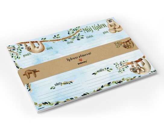 Týdenní plánovač A4 Lenochod