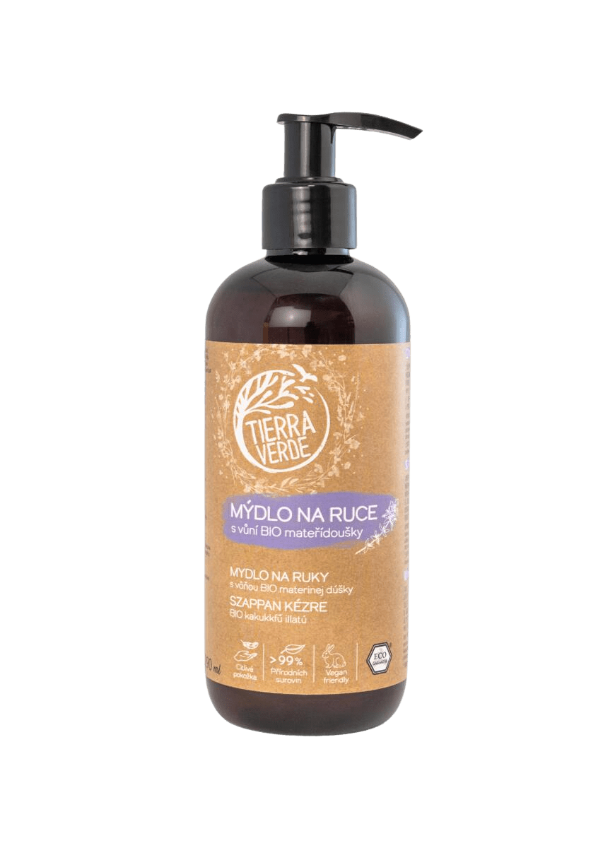 TIERRA VERDE Tekuté mýdlo na ruce s vůní BIO mateřídoušky 290 ml