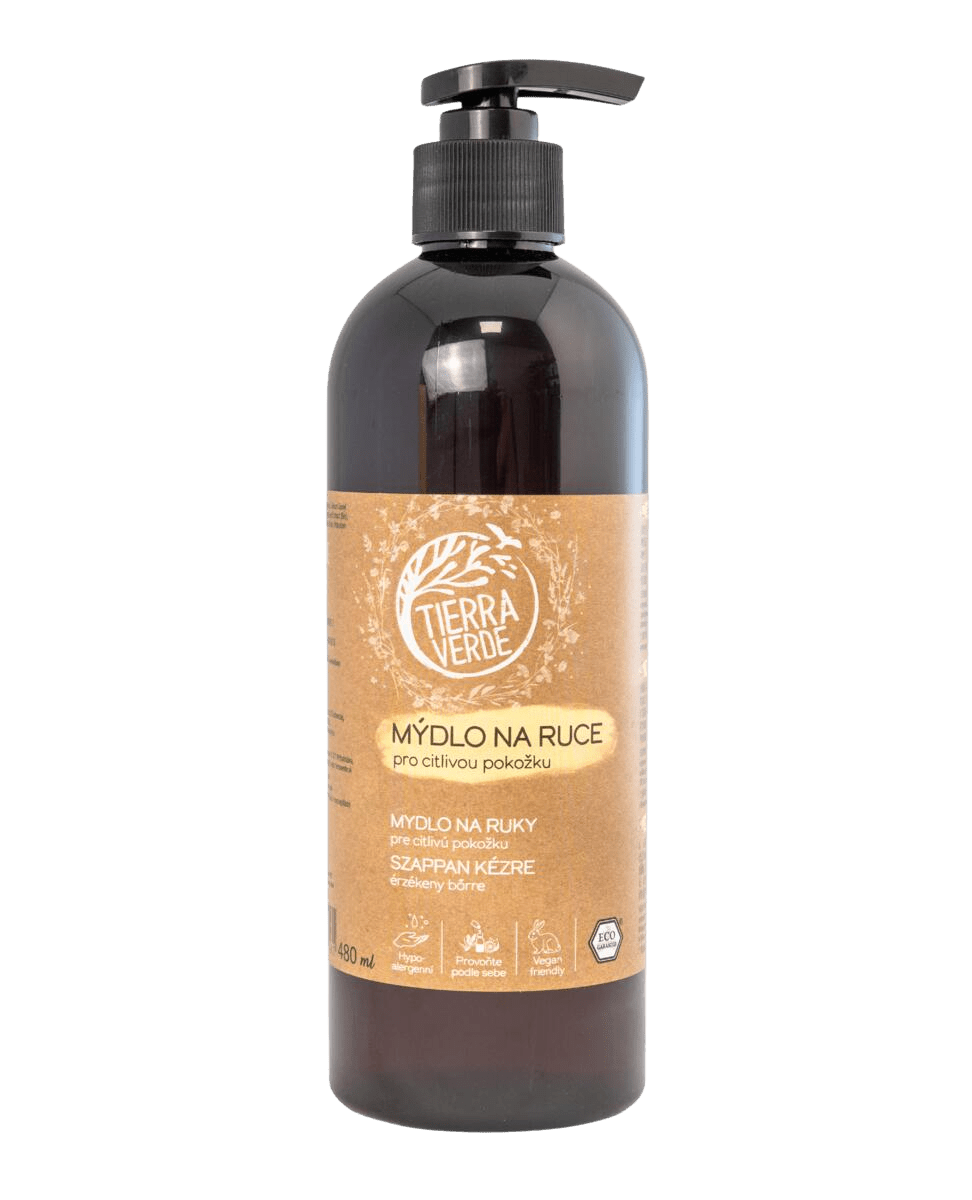 TIERRA VERDE Tekuté mýdlo na ruce pro citlivou pokožku 480 ml