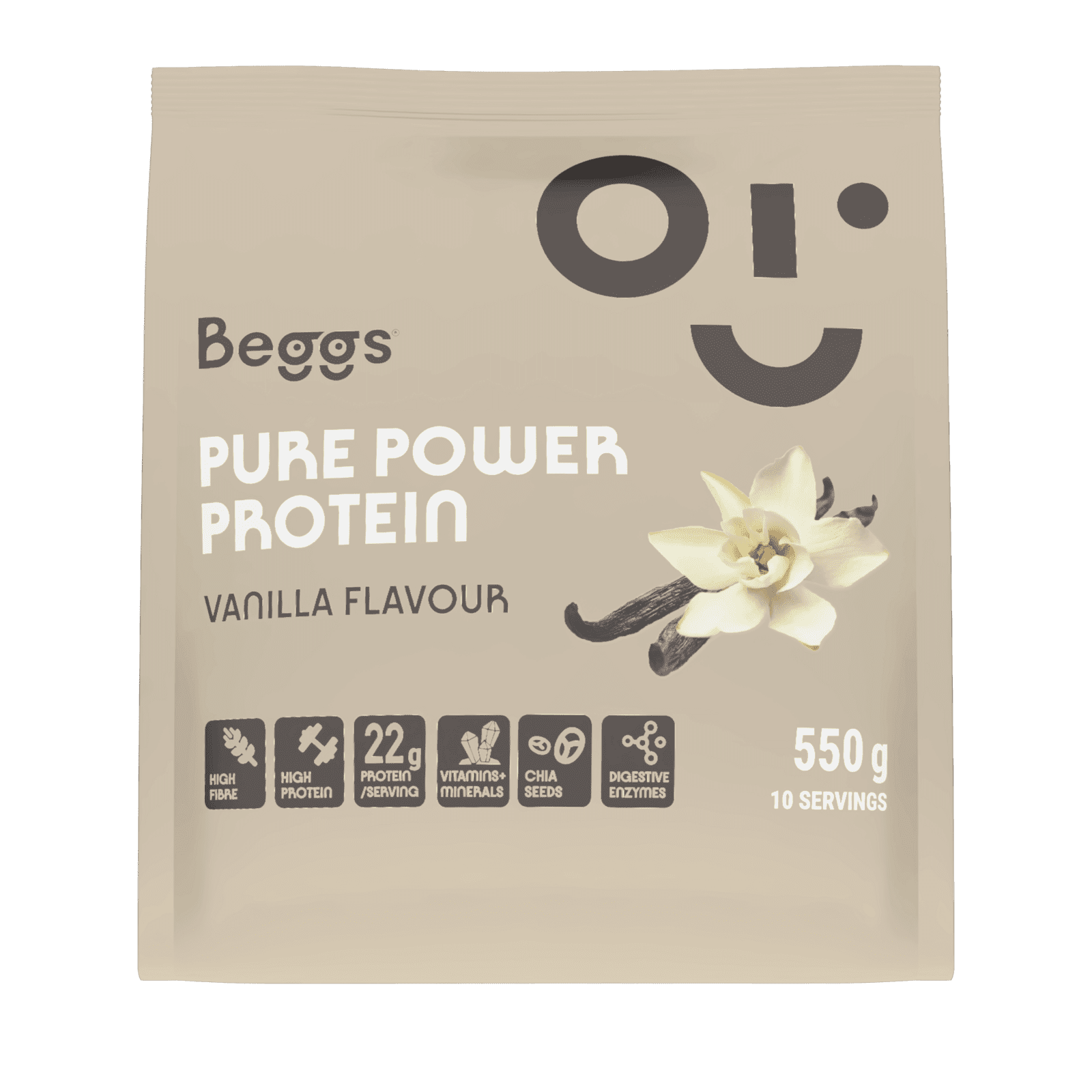 BEGGS Pure Power Protein Vanilla 550 g