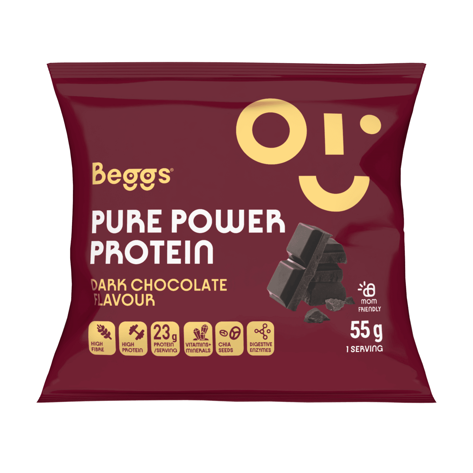 BEGGS Pure Power Protein Dark Chocolate 55 g