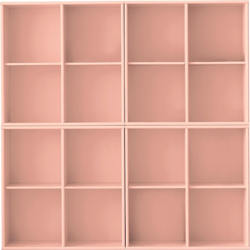 Růžová závěsná knihovna 140x140x27 cm Mistral – Hammel Furniture