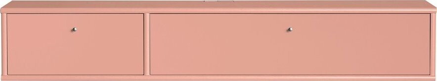 Růžový TV stolek 136x22x32,5 cm Mistral – Hammel Furniture