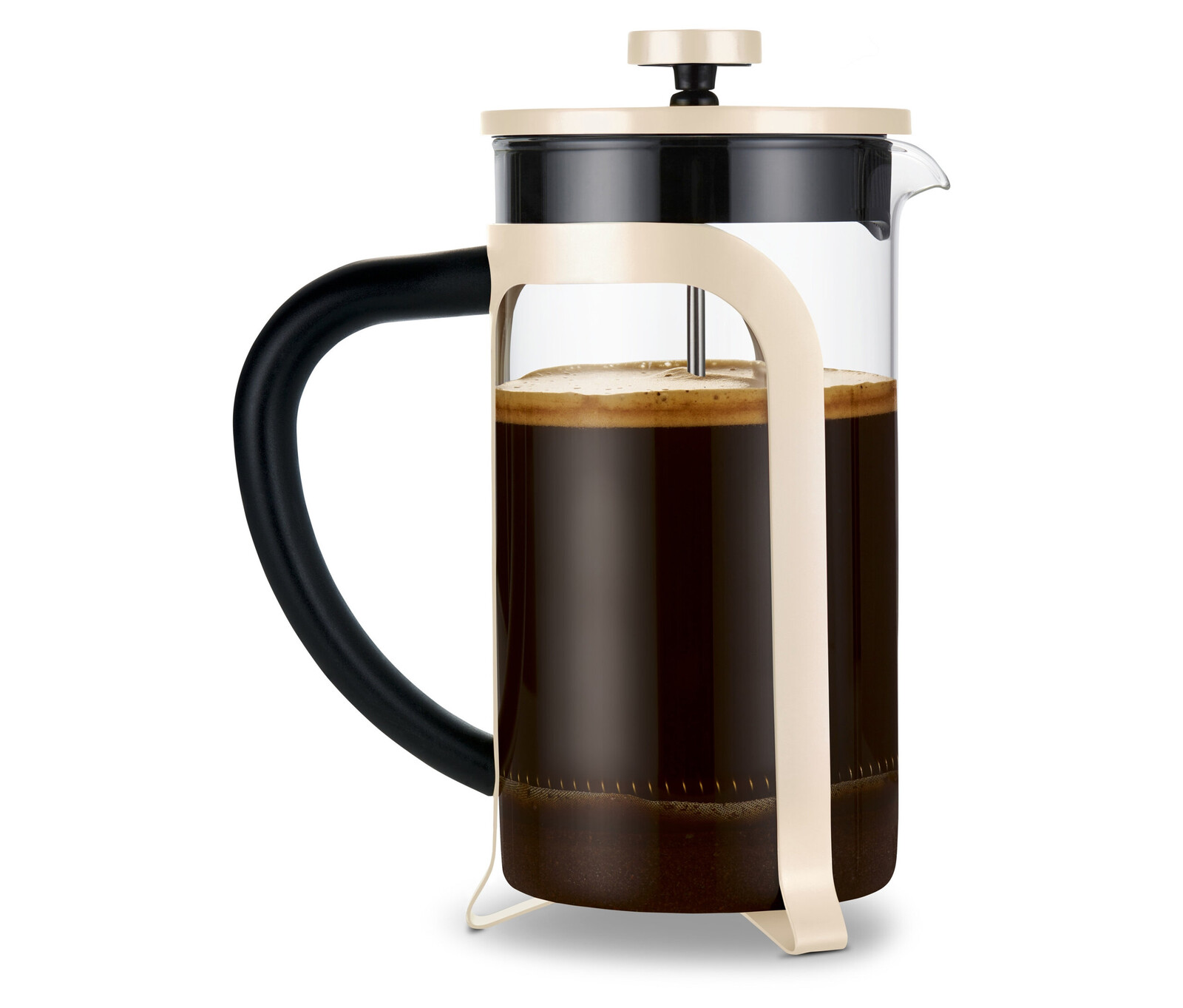 Tchibo - Konvička french press 800 ml - barva: béžová