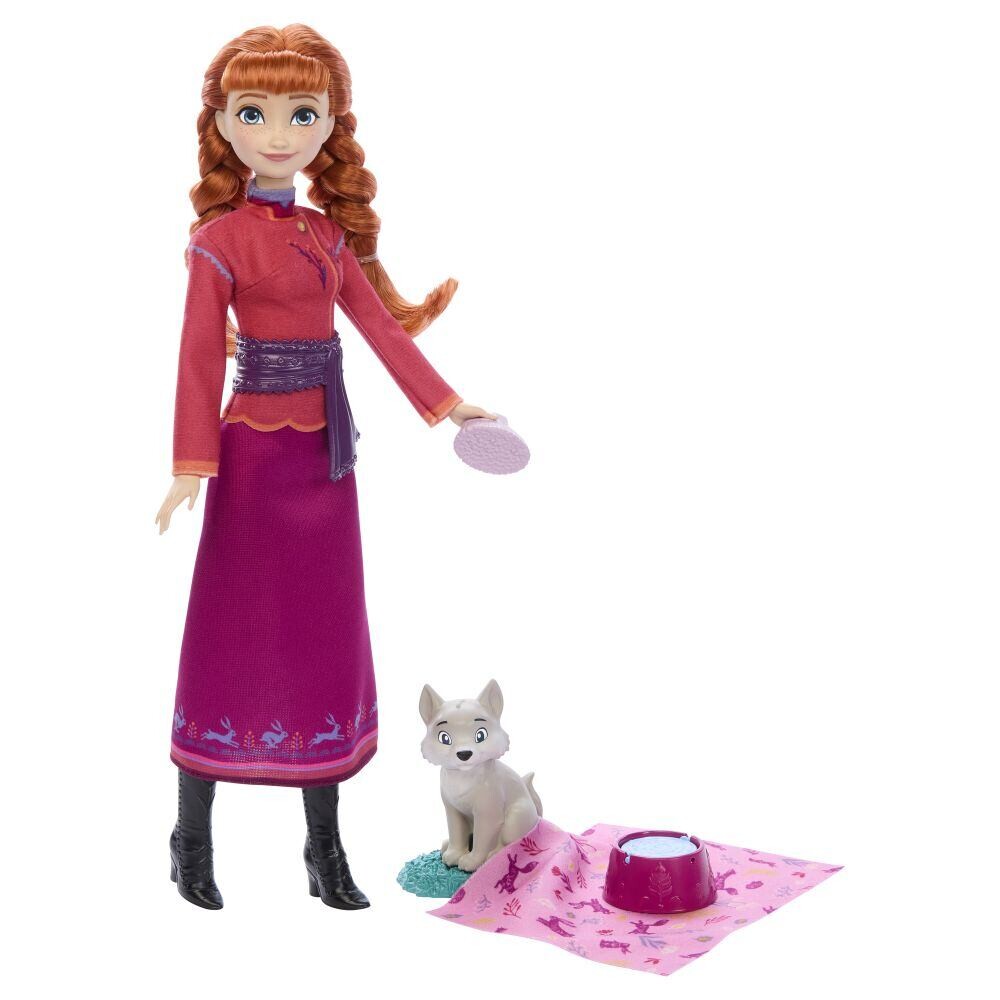 Mattel Frozen Panenka Anna s polárním vlčetem