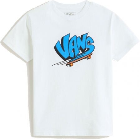 Triko Vans Sk8 S/S Kids - Bílá - 5