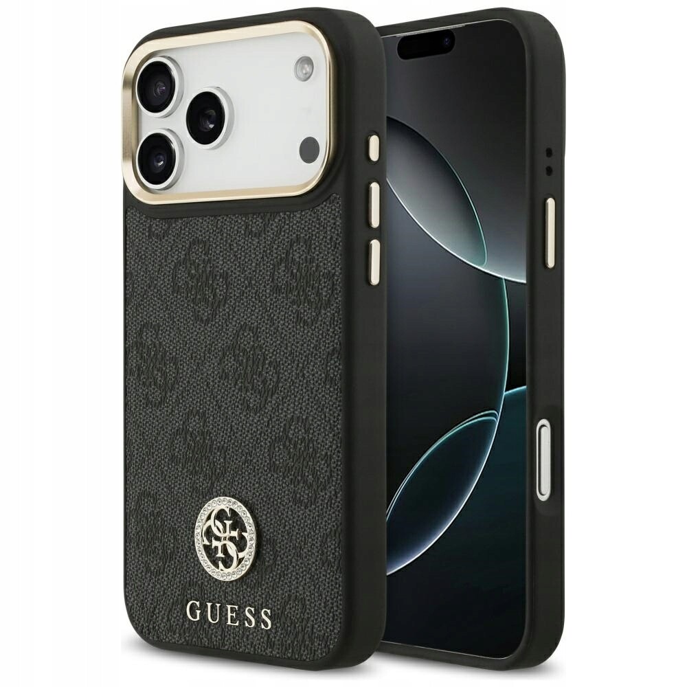 Elegantní pouzdro Guess 4G Strass MagSafe pro iPhone 17 kryt Max