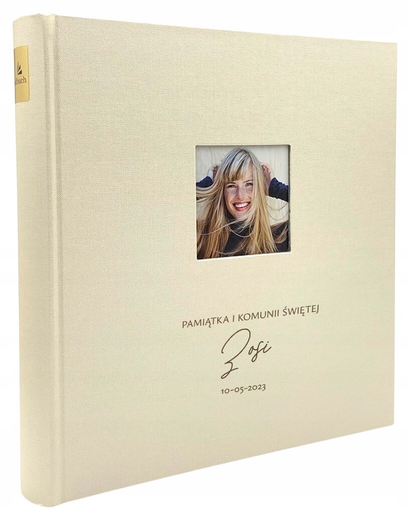 Album s okénkem Goldbuch 60 bílých stran. personalizace Dárek K Prvnímu Svatému Přijímání