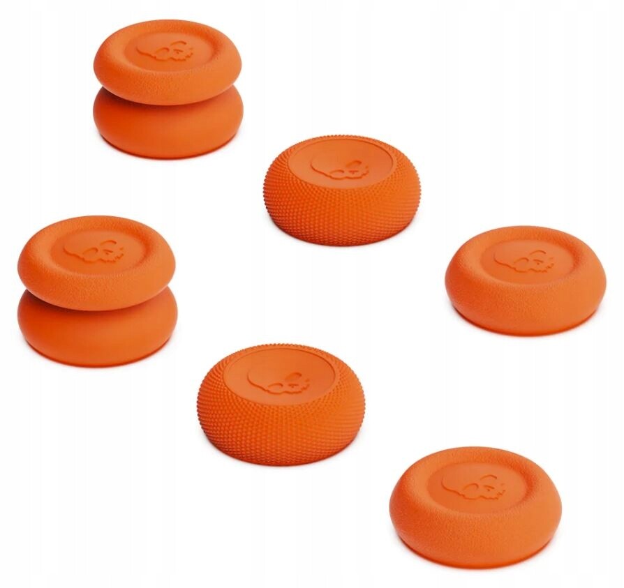 Gumičky Gripy Skull&co 6-PACK pada PS4 PS5 Candy Orange 6 ks