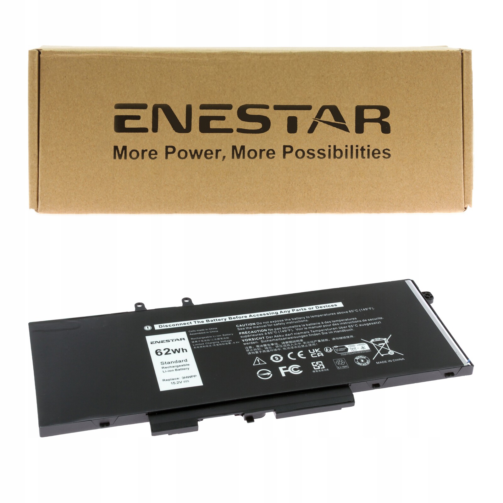 Prémiová baterie pro Dell 3HWPP Latitude 5401 5411 5501 5510 Precision 3551