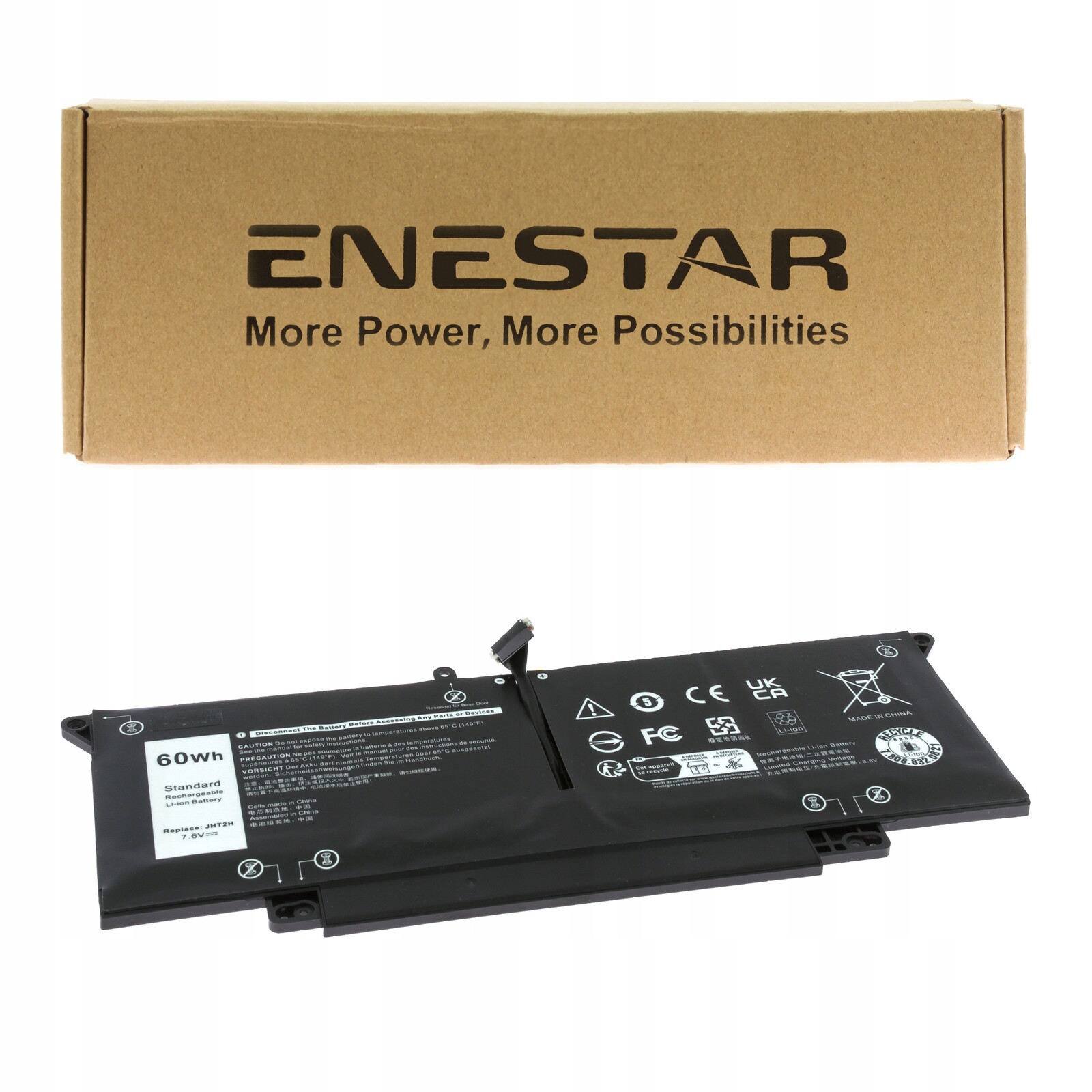 Prémiová baterie pro Dell JHT2H Latitude 7310 7410 2v1 Chromebook