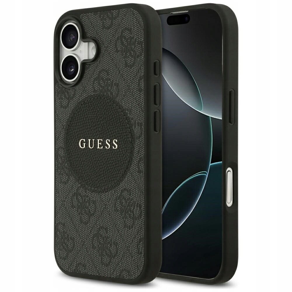 Pouzdro Guess 4G Circle Classic Logo MagSafe pro iPhone 17, černé