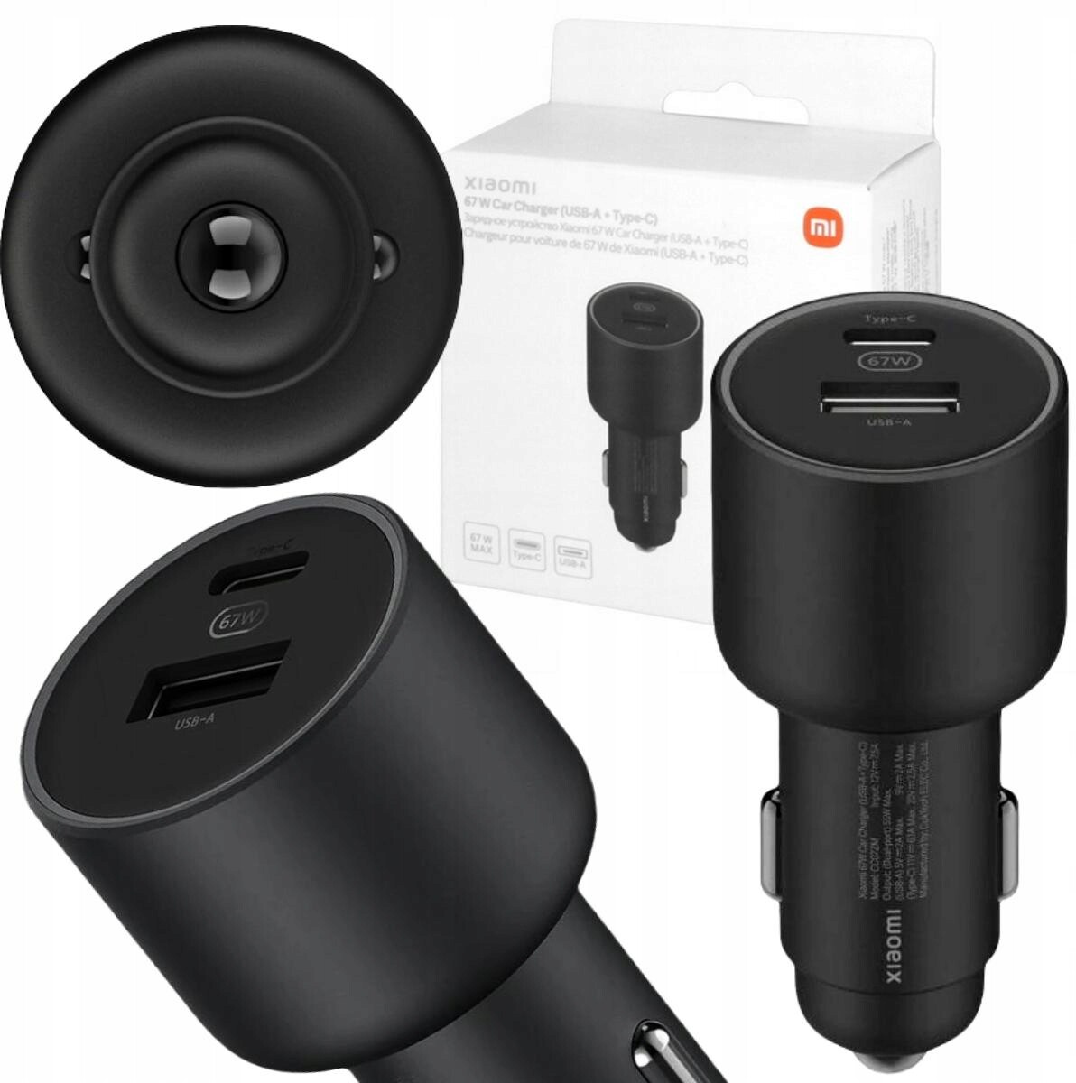 automobilová Xiaomi 67W (usb-a Type-C)