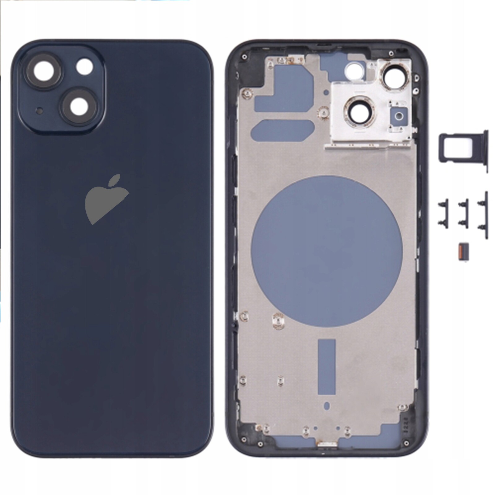 Zadní panel pro Apple iPhone 13, černý, tělo