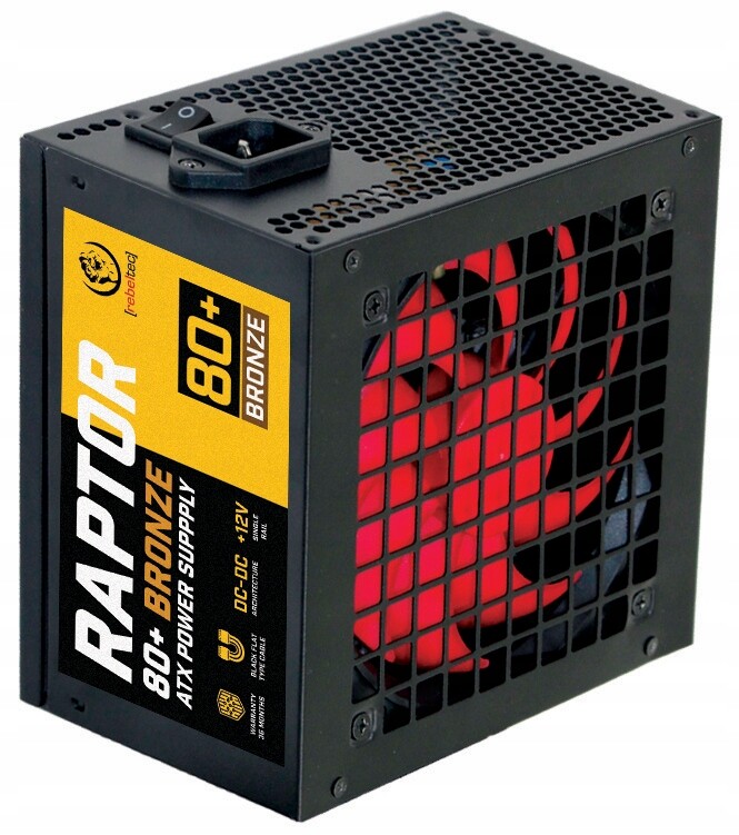 Nový napájecí zdroj Atx 800W| 80+ Bronze |Rebeltec Raptor|+ napájecí kabel Box
