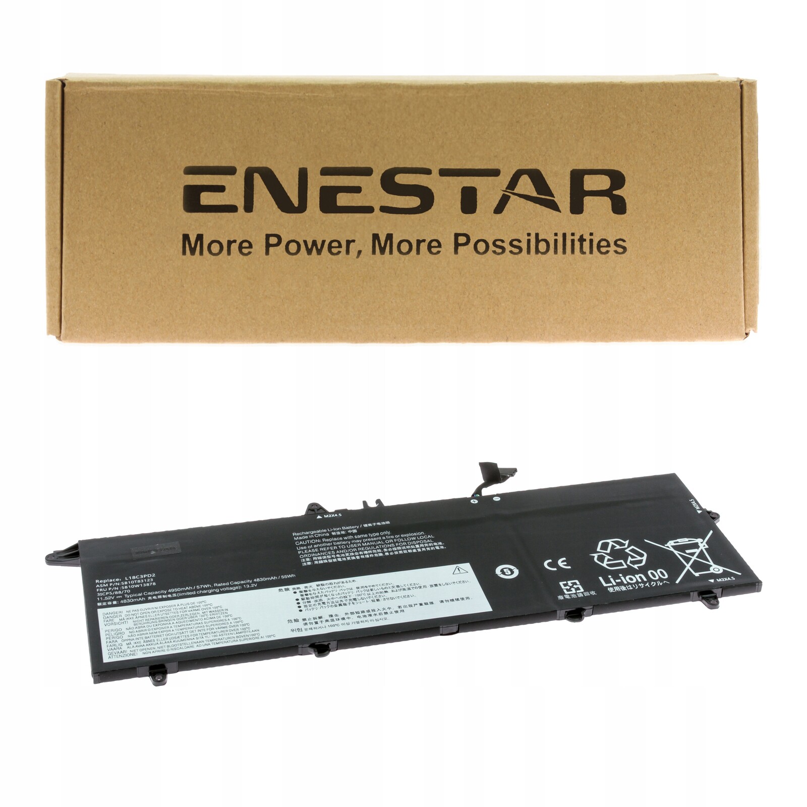 Prémiová baterie pro Lenovo L18M3PD1 ThinkPad T14s T490S T490S-20NY T495S