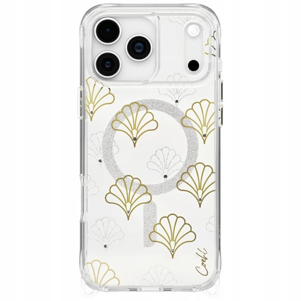 Pouzdro Uniq Coehl Maree pro iPhone 17 Pro Max Magnetic Charging, stříbrné