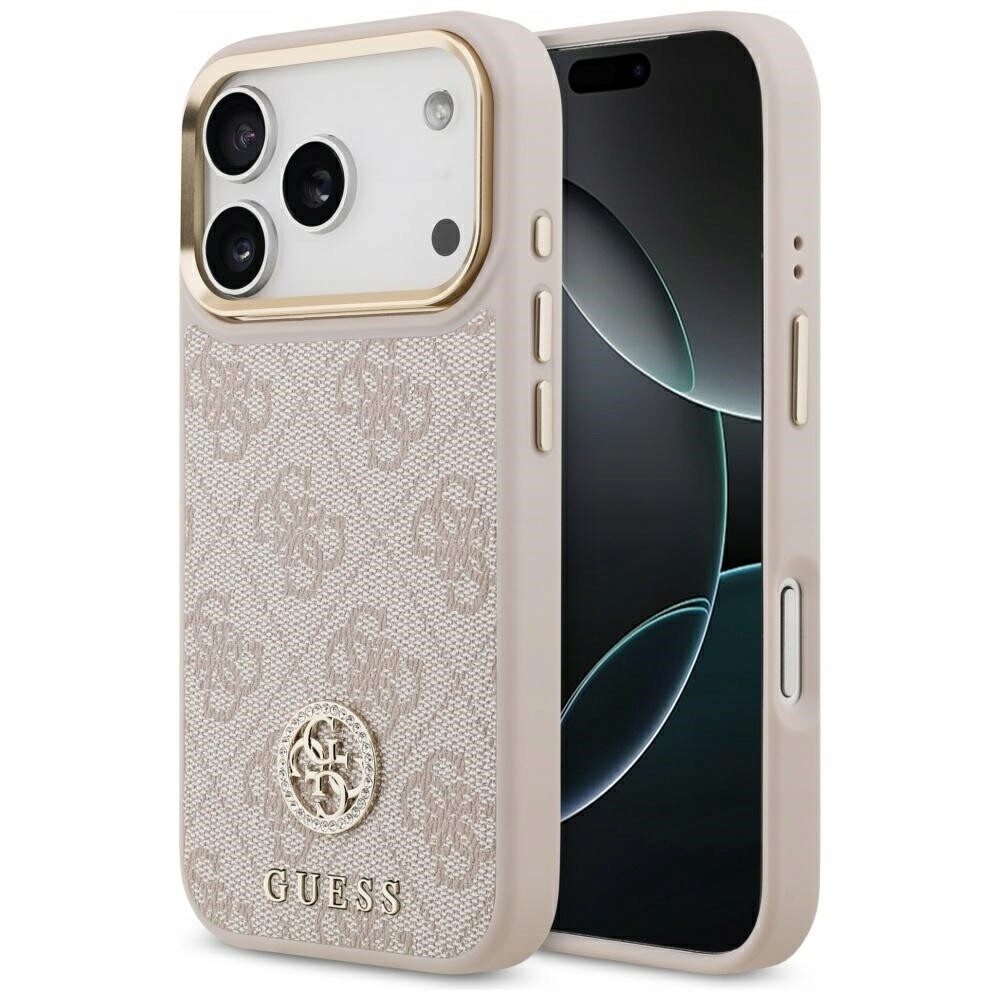 Elegantní pouzdro Guess 4G Strass MagSafe obal iPhone 17 kryt