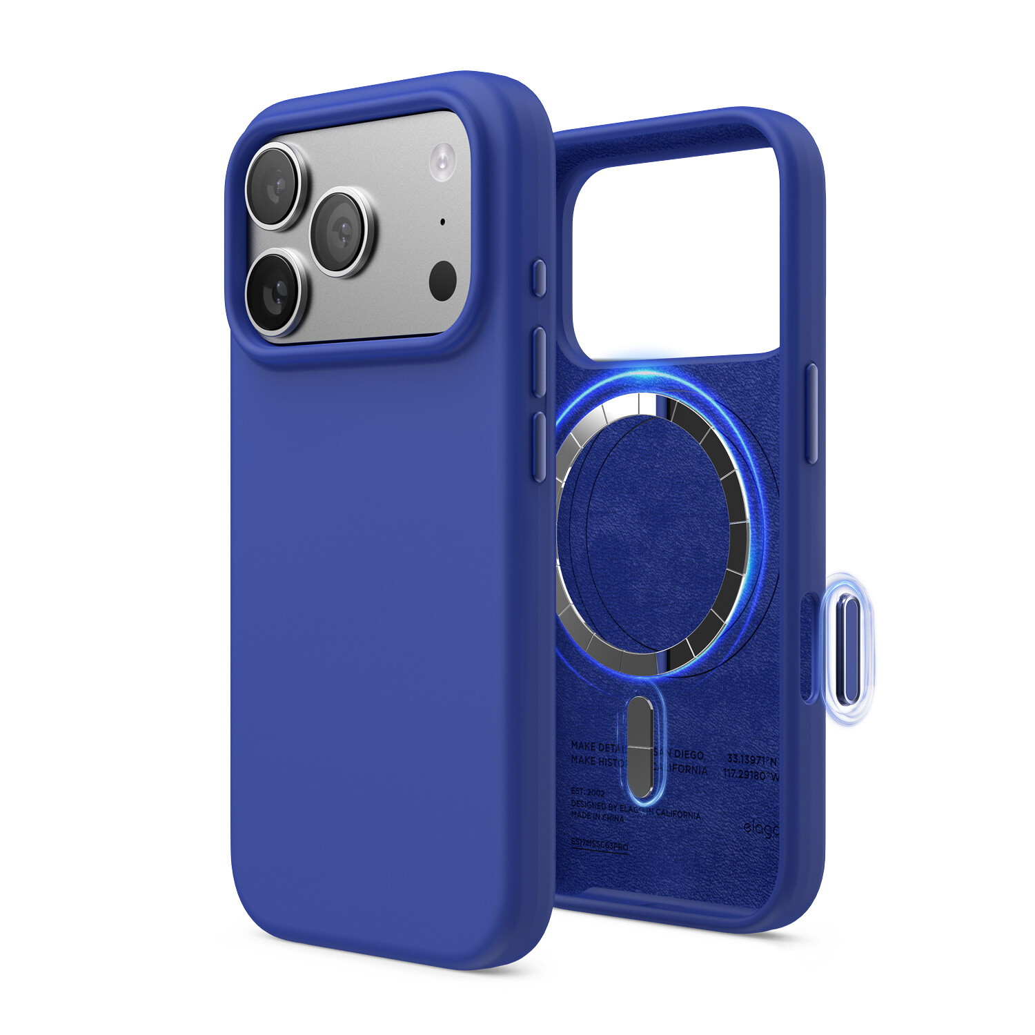 Silikonové Pouzdro s MagSafe Elago pro iPhone 17 Pro Cobalt Blue