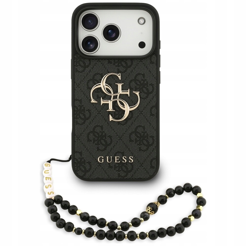 Pouzdro Guess 4G Strap 4G Classic Logo pro iPhone 17 Pro, černé