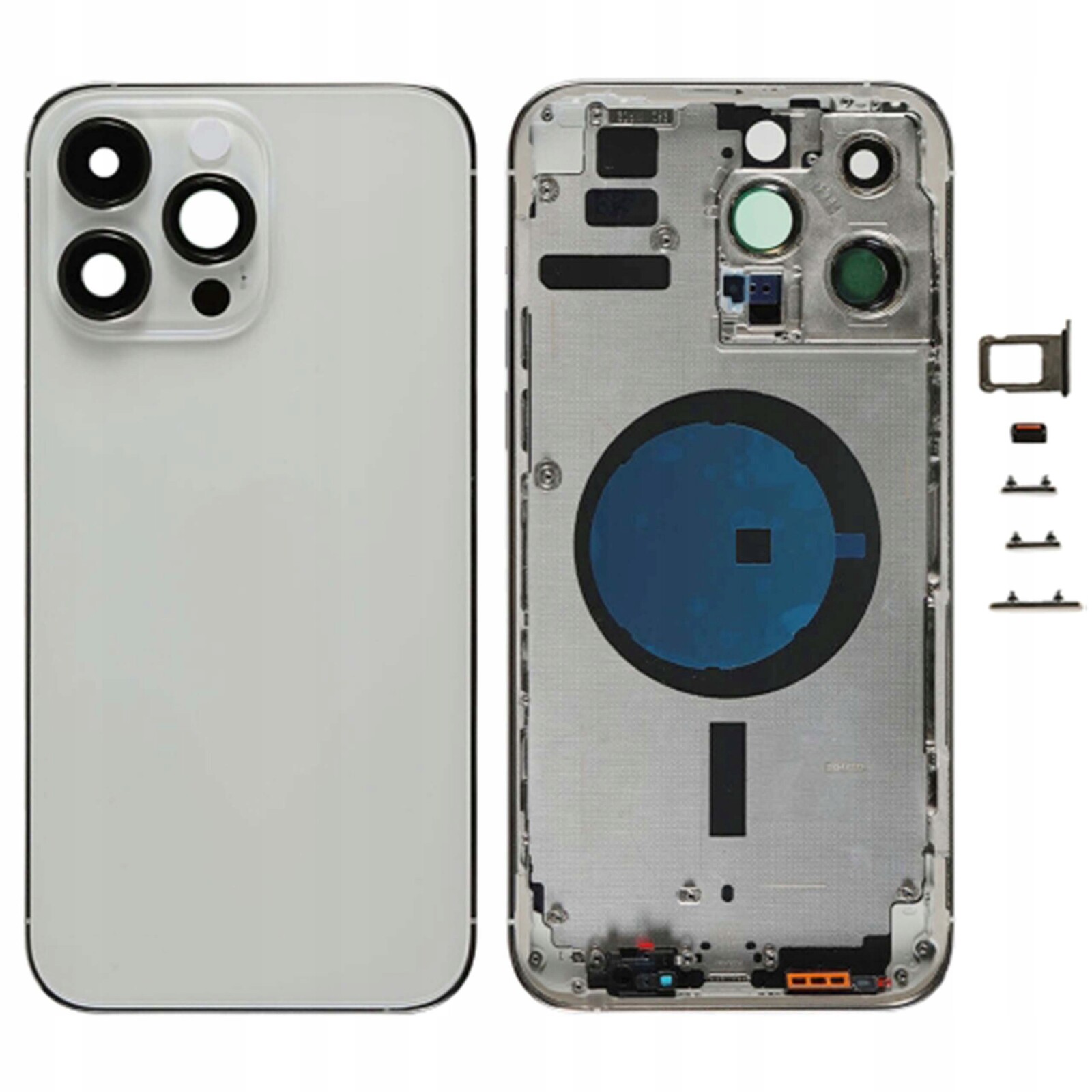 Pouzdro pro iPhone 14 Pro Max, tělo, bílá barva