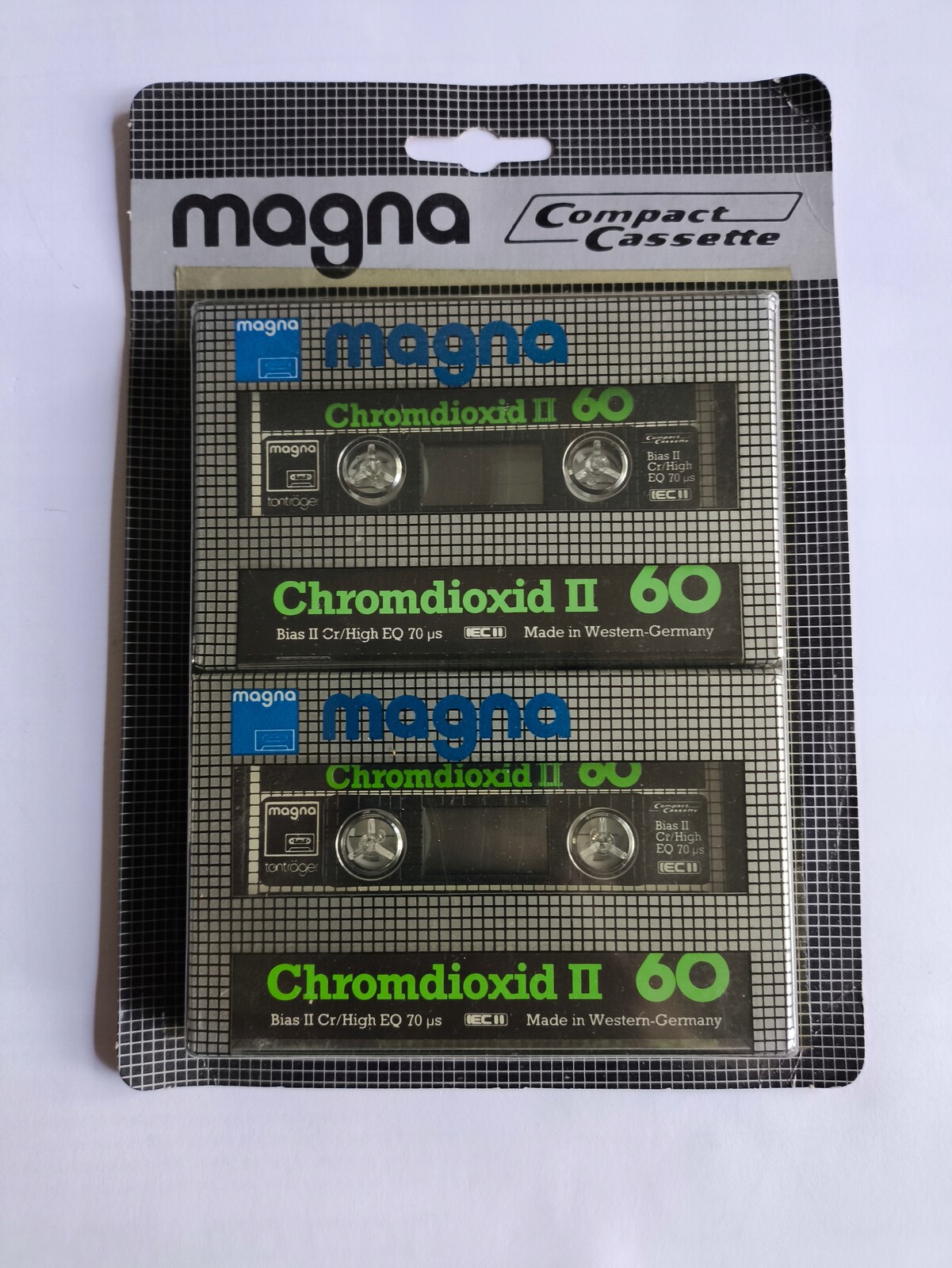 2 balení (2 kazety) Magna Chromdioxid II 60 Nos *1909