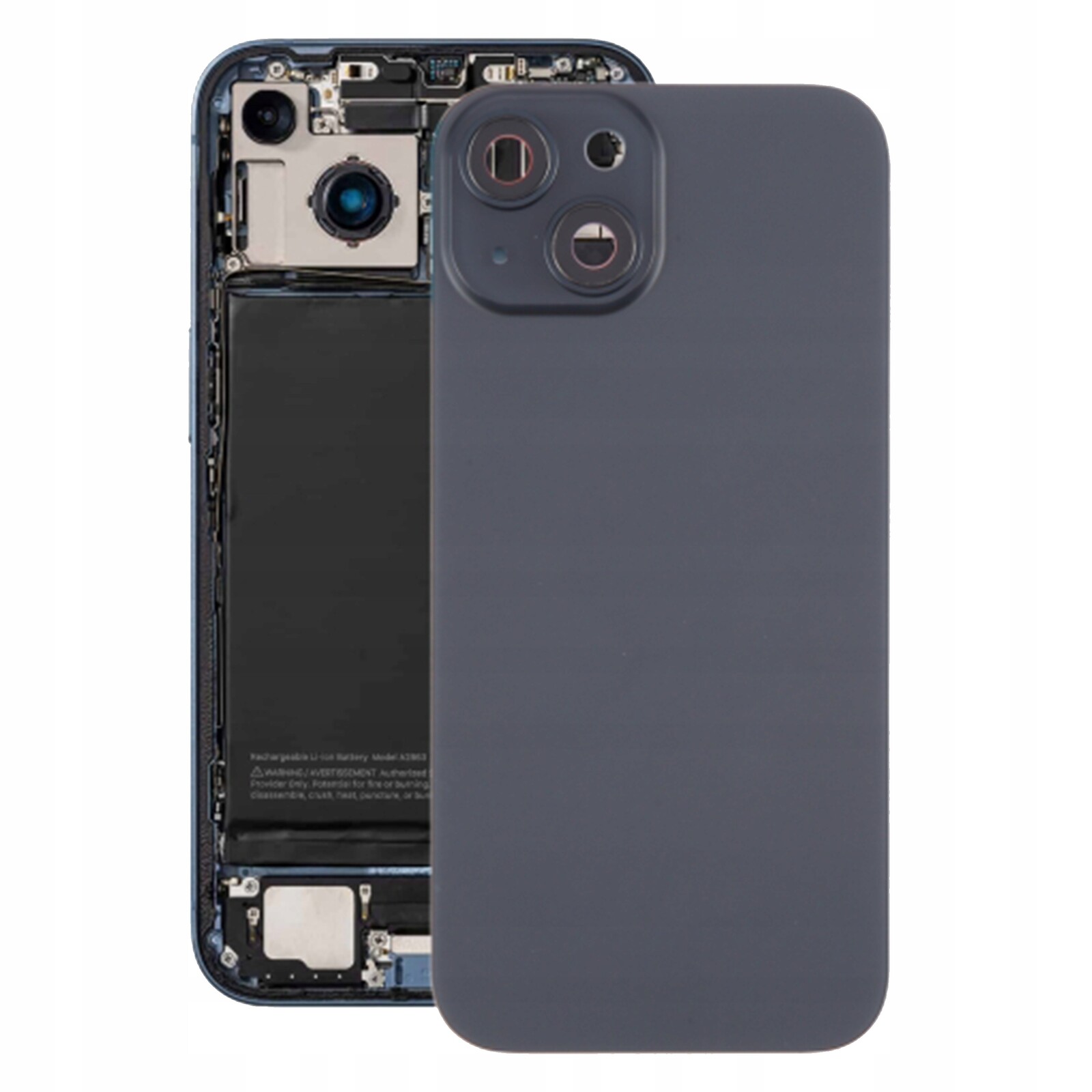 Krytka baterie pro iPhone 15 černá Zadní Kryt