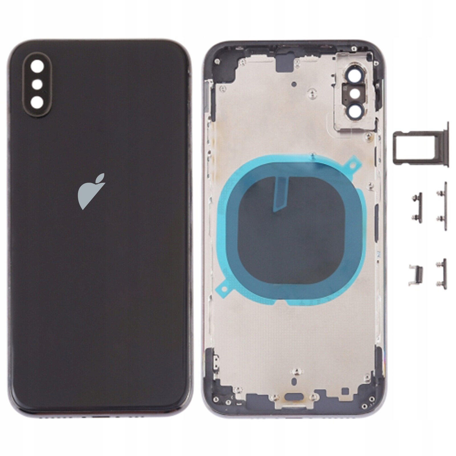 Kompletní pouzdro pro Apple iPhone X, černý korpus