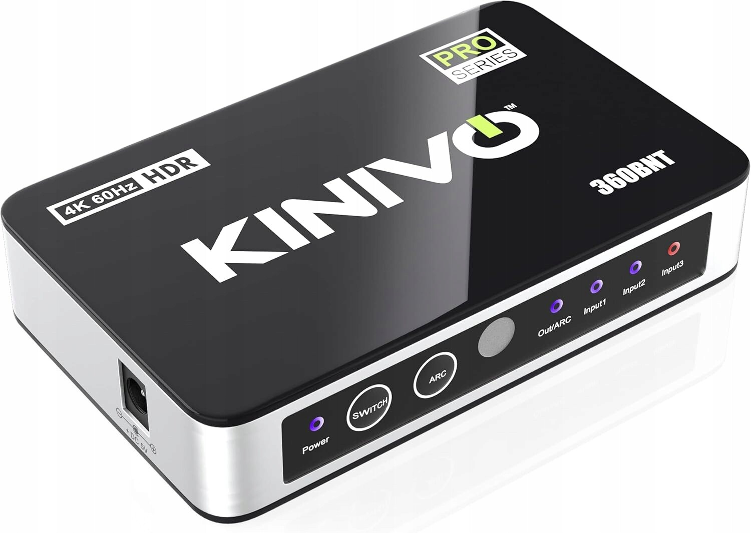Kinivo Hdmi přepínač s audio extraktorem 360BNT