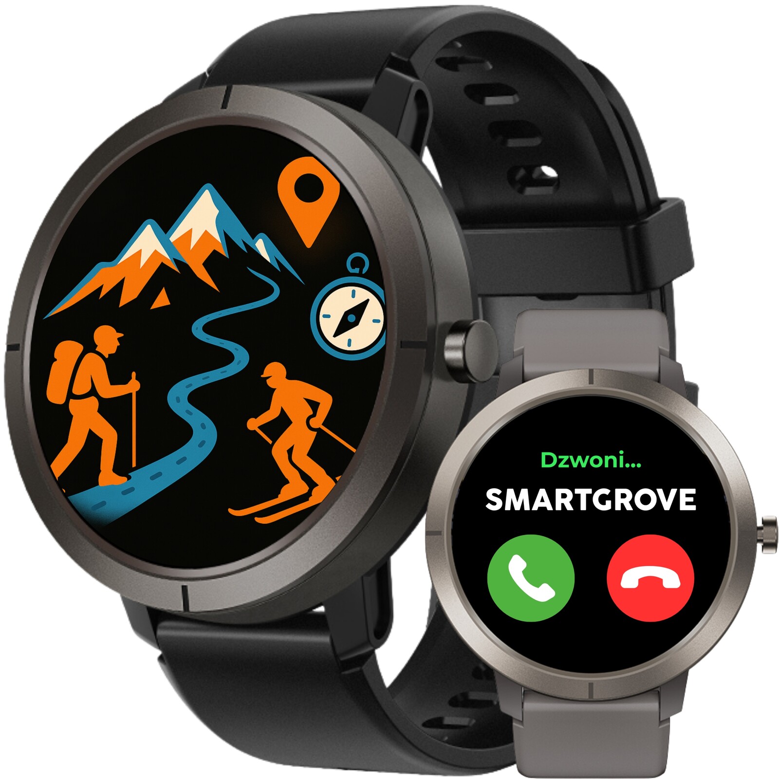 Hodinky Chytré Hodinky Vodotěsné Hovory Kroky Puls Gps Sport Smart Watch