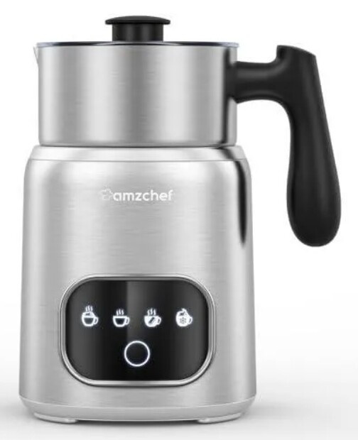 Elektrický napěňovač mléka 550 W, 400 ml s dotykovým Led displejem 4v1