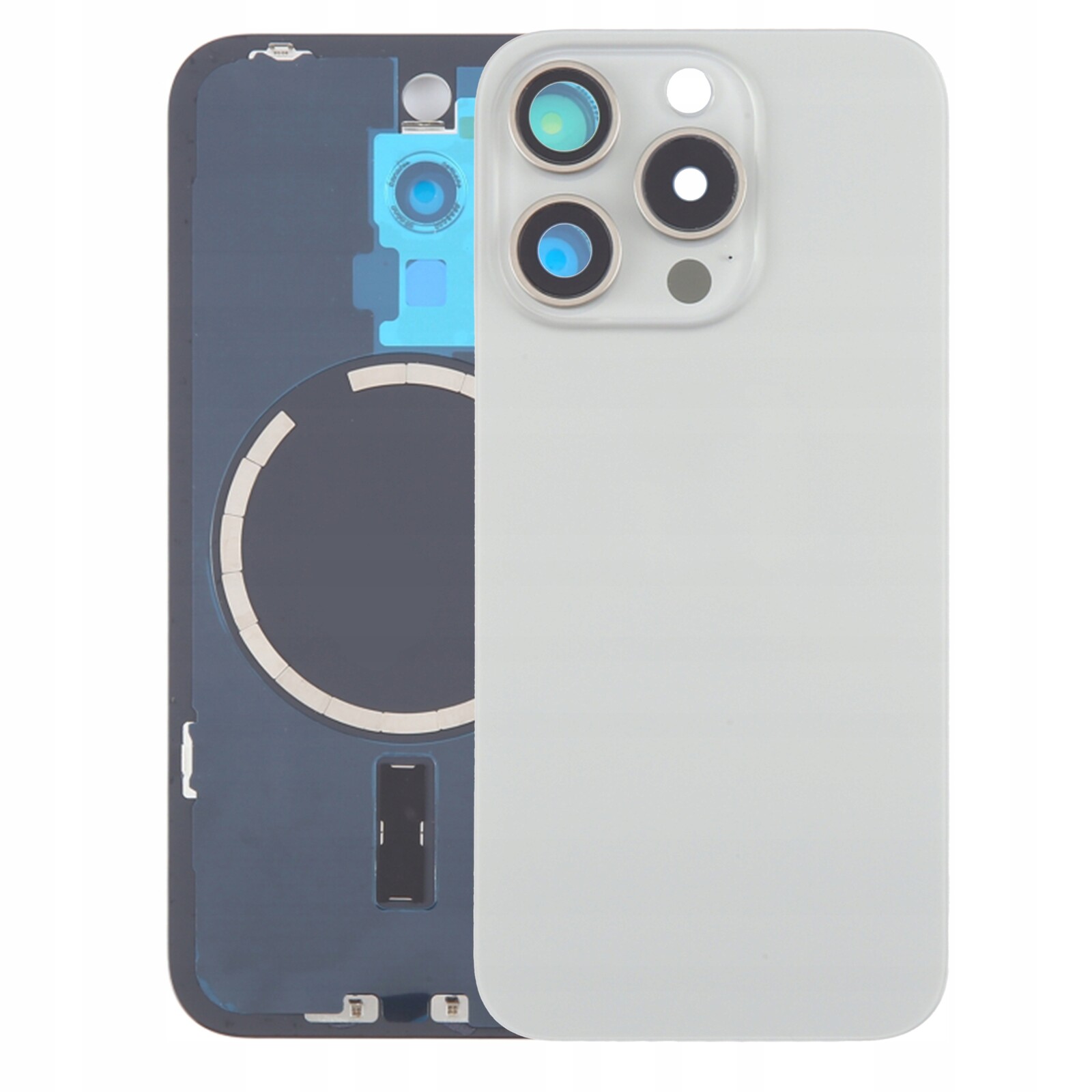 Krytka baterie pro iPhone 15 Pro, přírodní Zadní Kryt