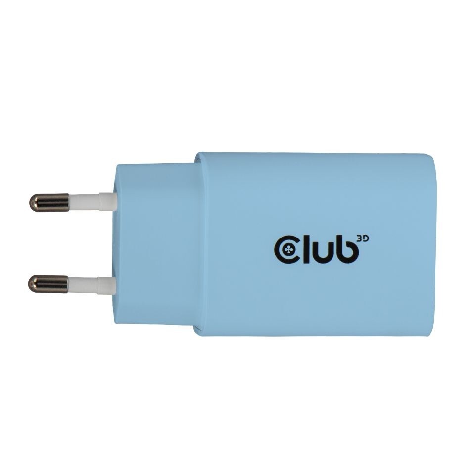Club3D Nabíječka Usb-c Power Delivery 15V/2A, 2-pack, modrá (CAC-3022)