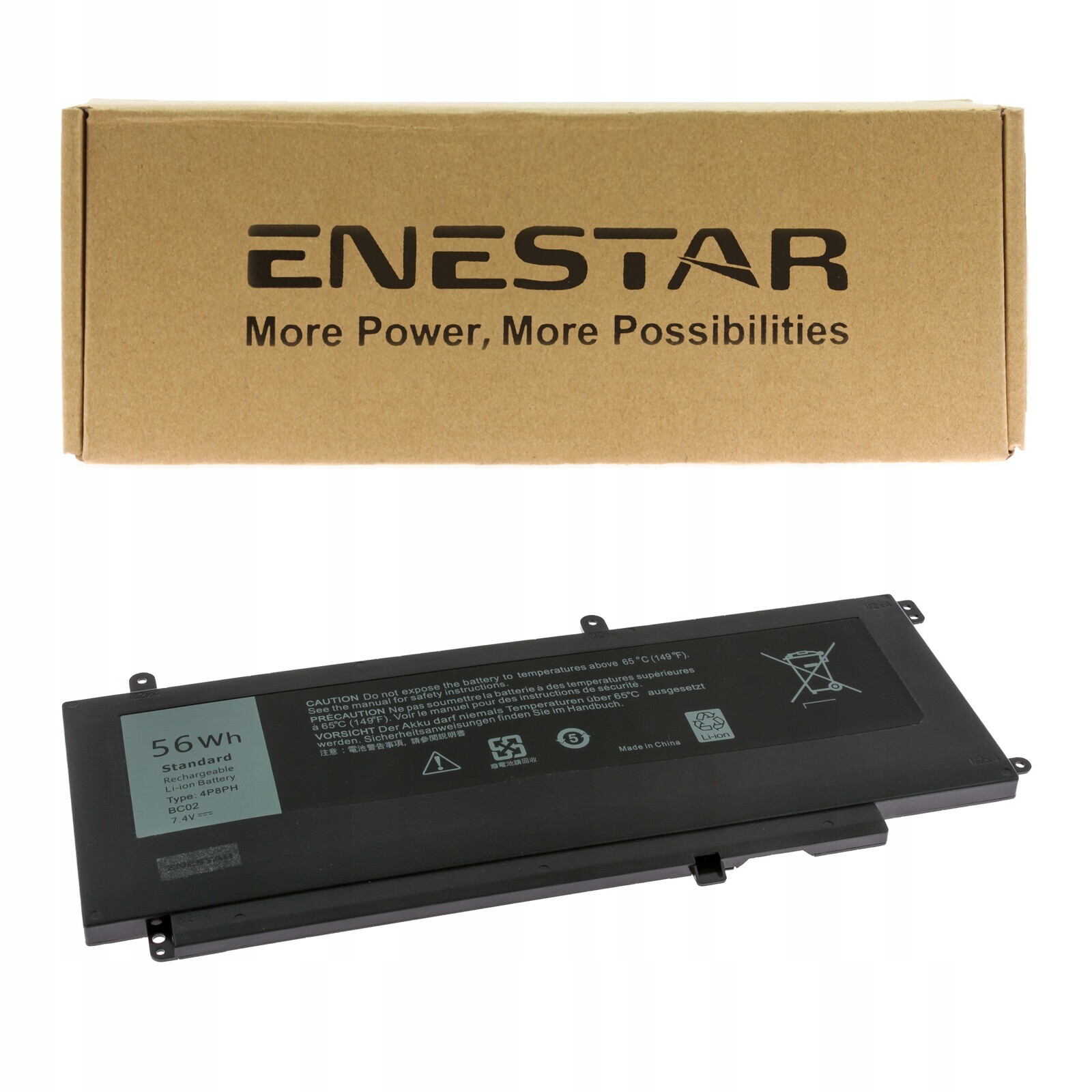 Prémiová baterie pro Dell 4P8PH YGR2V Inspiron 15 7547 7548 17 Vostro 14 5459