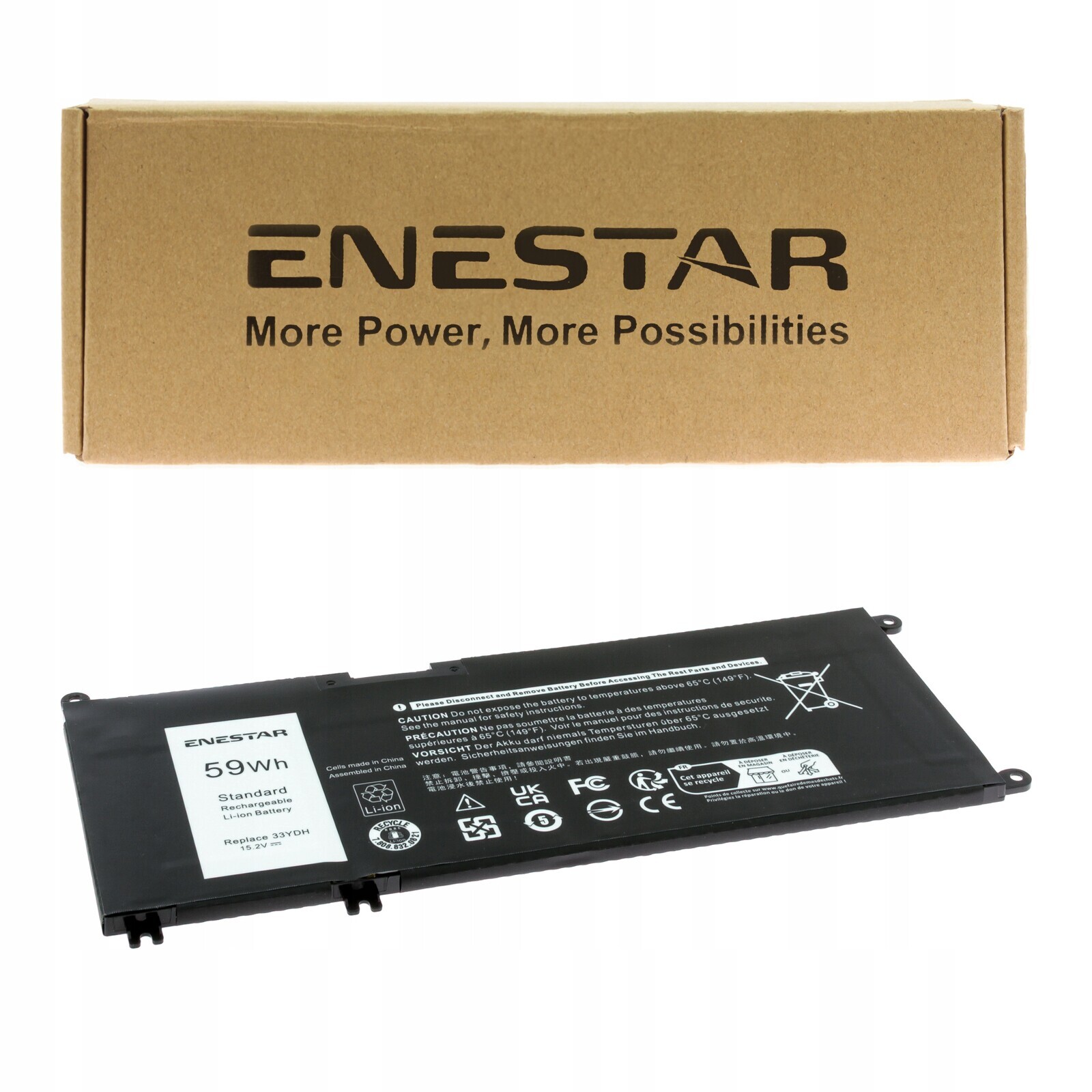 Prémiová baterie pro Dell P75F G3 3579 3779 G5 5587 Latitude 3300 3380 3580