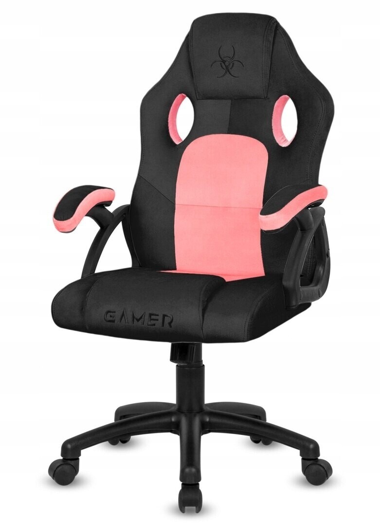 Otočná k psacímu stolu židle Carrera M Alcantara Černá Pink Lugano