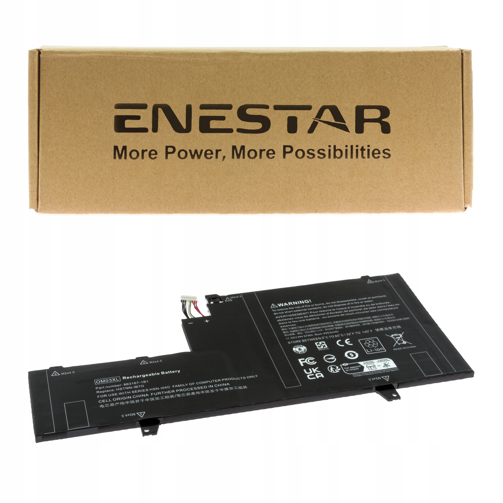 Prémiová baterie pro Hp 863167-1B1 HSN-I04C OM03XL EliteBook x360 1030 G2