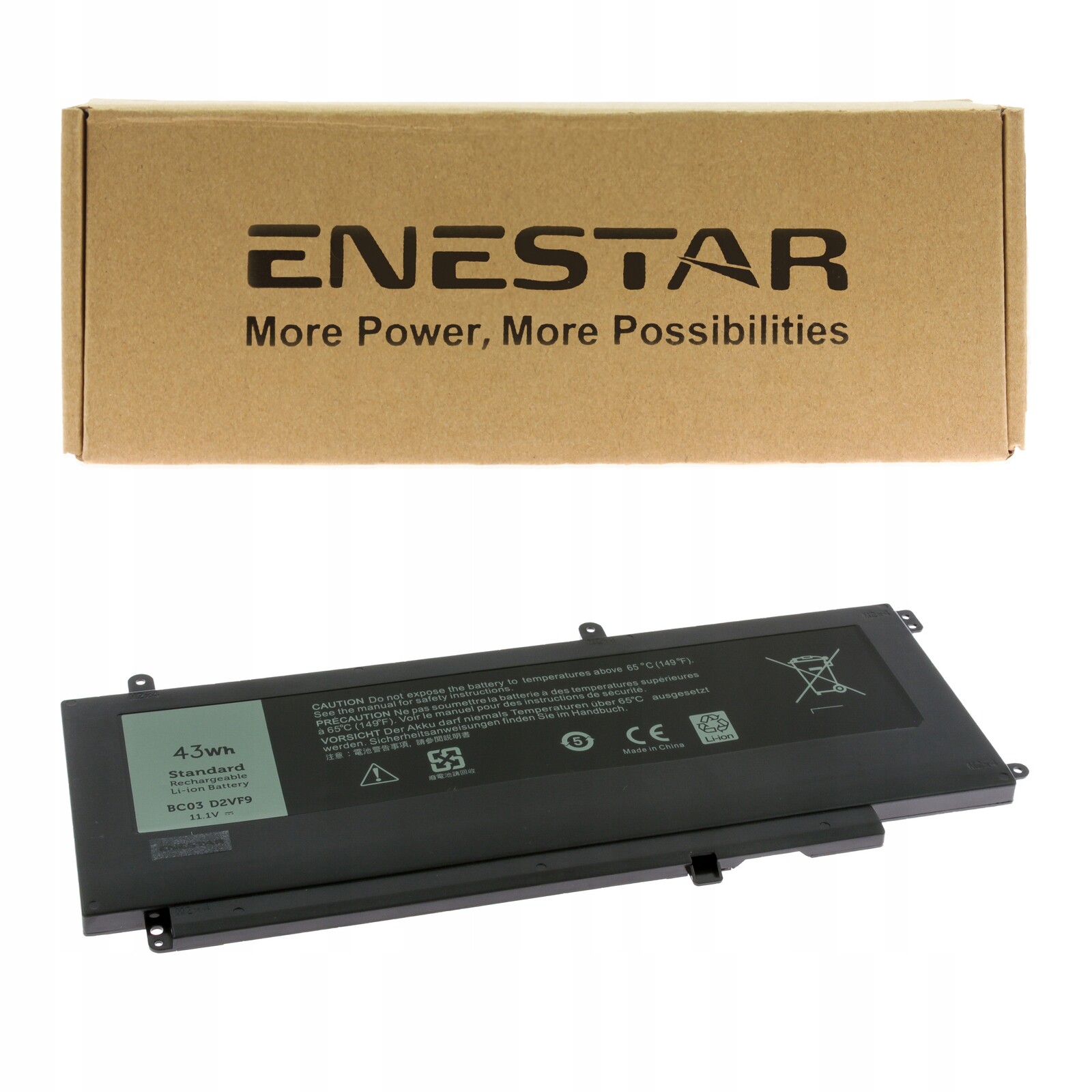 Prémiová baterie pro Dell D2VF9 P41F P68G Inspiron 15 5000 7548 Vostro 5459