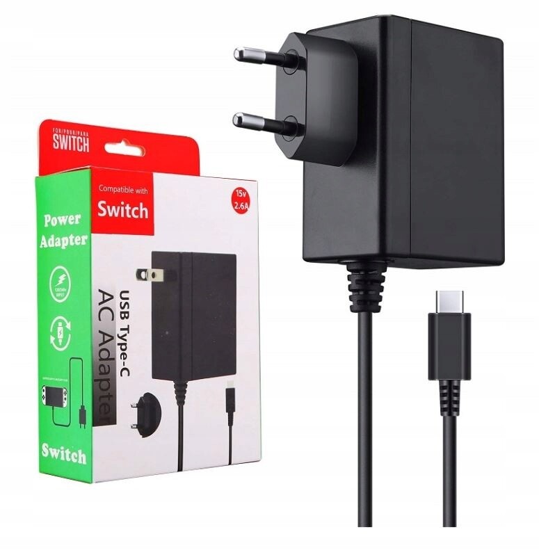 Nintendo Switch Ns Oled Usb C Napájecí Adaptér Nabíječka 5V 1.5A 15V 2.6A