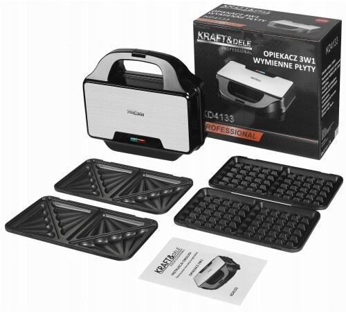 Elektrický Opékač S Vyměnitelnými Vložkami 1500W 3v1