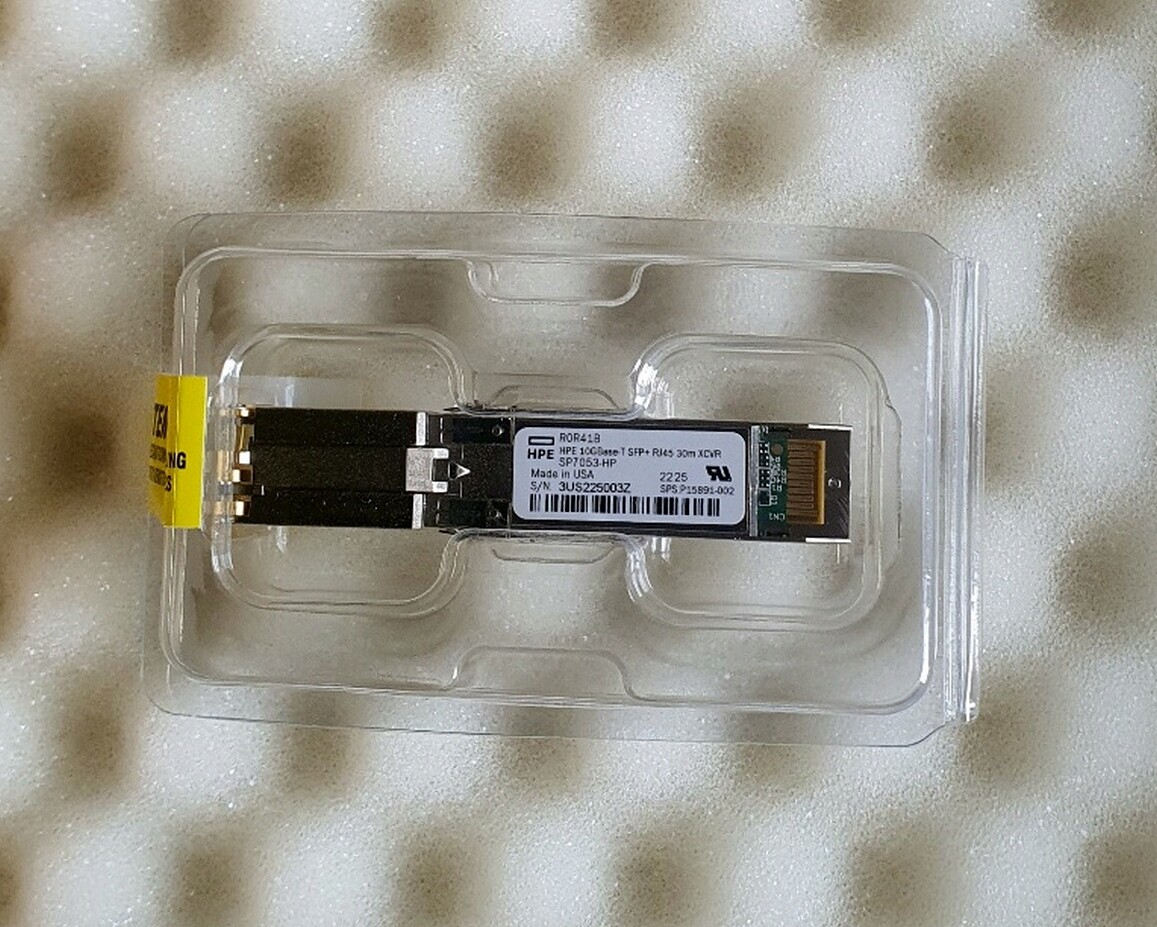 Měděný vložek Hpe 10GBASE-T Sfp+ RJ45 (xcvr) R0R41B New